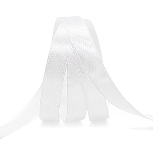 Лента для декора и упаковки Атласная Белая 