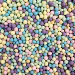 Посыпка кондитерская из дутого риса жемчуг матовый "Пастельный микс" 50 г 299м