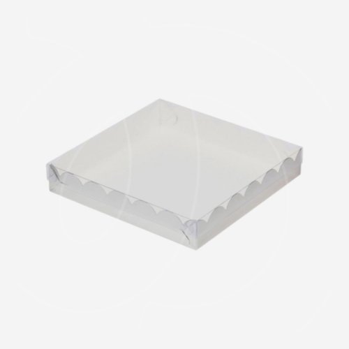 Коробка для печенья/конфет белая 20х20х3,5 см 080450 ф, 5203