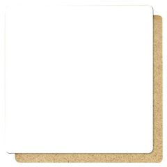 Подложка под торт ЛХДФ Белая 3 мм 12х12 см 