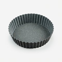 Форма металлическая для выпечки тарта со съёмным дном Серая 24х5 см 6073235